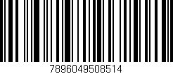 Código de barras (EAN, GTIN, SKU, ISBN): '7896049508514'