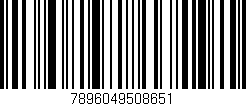 Código de barras (EAN, GTIN, SKU, ISBN): '7896049508651'