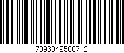 Código de barras (EAN, GTIN, SKU, ISBN): '7896049508712'