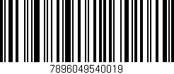 Código de barras (EAN, GTIN, SKU, ISBN): '7896049540019'