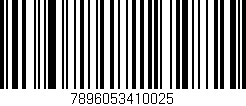 Código de barras (EAN, GTIN, SKU, ISBN): '7896053410025'