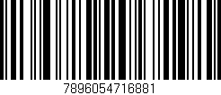 Código de barras (EAN, GTIN, SKU, ISBN): '7896054716881'