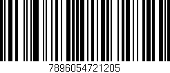 Código de barras (EAN, GTIN, SKU, ISBN): '7896054721205'