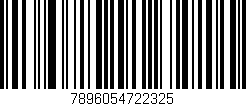 Código de barras (EAN, GTIN, SKU, ISBN): '7896054722325'