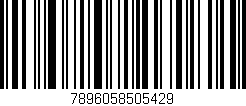 Código de barras (EAN, GTIN, SKU, ISBN): '7896058505429'