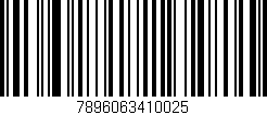 Código de barras (EAN, GTIN, SKU, ISBN): '7896063410025'