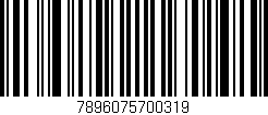 Código de barras (EAN, GTIN, SKU, ISBN): '7896075700319'
