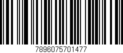 Código de barras (EAN, GTIN, SKU, ISBN): '7896075701477'