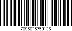 Código de barras (EAN, GTIN, SKU, ISBN): '7896075758136'