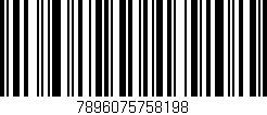 Código de barras (EAN, GTIN, SKU, ISBN): '7896075758198'