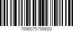Código de barras (EAN, GTIN, SKU, ISBN): '7896075758600'