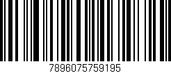 Código de barras (EAN, GTIN, SKU, ISBN): '7896075759195'