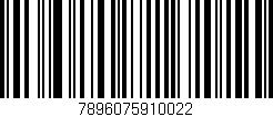 Código de barras (EAN, GTIN, SKU, ISBN): '7896075910022'