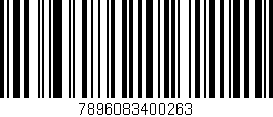 Código de barras (EAN, GTIN, SKU, ISBN): '7896083400263'