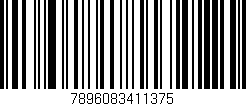 Código de barras (EAN, GTIN, SKU, ISBN): '7896083411375'