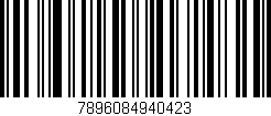 Código de barras (EAN, GTIN, SKU, ISBN): '7896084940423'