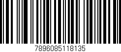 Código de barras (EAN, GTIN, SKU, ISBN): '7896085118135'