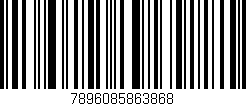 Código de barras (EAN, GTIN, SKU, ISBN): '7896085863868'