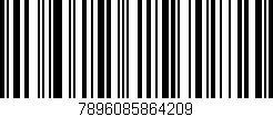 Código de barras (EAN, GTIN, SKU, ISBN): '7896085864209'
