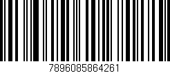 Código de barras (EAN, GTIN, SKU, ISBN): '7896085864261'