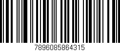 Código de barras (EAN, GTIN, SKU, ISBN): '7896085864315'