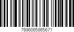 Código de barras (EAN, GTIN, SKU, ISBN): '7896085865671'