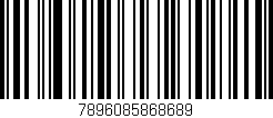 Código de barras (EAN, GTIN, SKU, ISBN): '7896085868689'