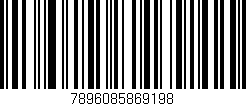 Código de barras (EAN, GTIN, SKU, ISBN): '7896085869198'