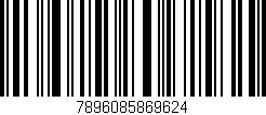 Código de barras (EAN, GTIN, SKU, ISBN): '7896085869624'