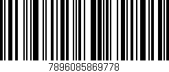 Código de barras (EAN, GTIN, SKU, ISBN): '7896085869778'