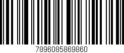 Código de barras (EAN, GTIN, SKU, ISBN): '7896085869860'
