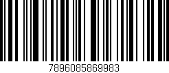 Código de barras (EAN, GTIN, SKU, ISBN): '7896085869983'