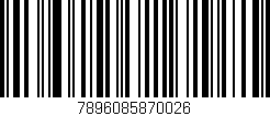 Código de barras (EAN, GTIN, SKU, ISBN): '7896085870026'