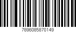 Código de barras (EAN, GTIN, SKU, ISBN): '7896085870149'