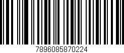 Código de barras (EAN, GTIN, SKU, ISBN): '7896085870224'