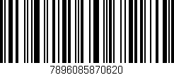 Código de barras (EAN, GTIN, SKU, ISBN): '7896085870620'