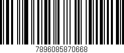 Código de barras (EAN, GTIN, SKU, ISBN): '7896085870668'