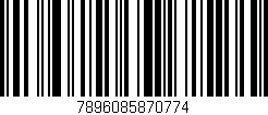 Código de barras (EAN, GTIN, SKU, ISBN): '7896085870774'