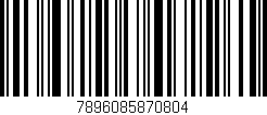 Código de barras (EAN, GTIN, SKU, ISBN): '7896085870804'