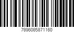 Código de barras (EAN, GTIN, SKU, ISBN): '7896085871160'
