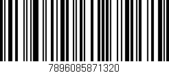 Código de barras (EAN, GTIN, SKU, ISBN): '7896085871320'