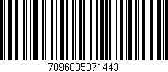 Código de barras (EAN, GTIN, SKU, ISBN): '7896085871443'