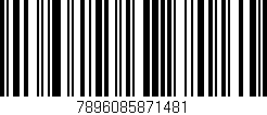 Código de barras (EAN, GTIN, SKU, ISBN): '7896085871481'