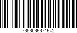 Código de barras (EAN, GTIN, SKU, ISBN): '7896085871542'