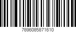 Código de barras (EAN, GTIN, SKU, ISBN): '7896085871610'
