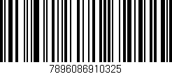 Código de barras (EAN, GTIN, SKU, ISBN): '7896086910325'