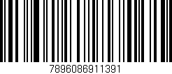Código de barras (EAN, GTIN, SKU, ISBN): '7896086911391'