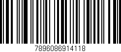 Código de barras (EAN, GTIN, SKU, ISBN): '7896086914118'