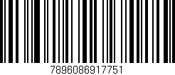Código de barras (EAN, GTIN, SKU, ISBN): '7896086917751'