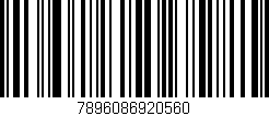 Código de barras (EAN, GTIN, SKU, ISBN): '7896086920560'
